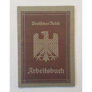GERMAN NAZI PARTY PAY WORKBOOK DEUTFCHES REICH ARBEITSBUCH