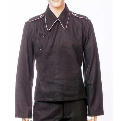 GERMAN WW2 PANZER WRAP - BLACK WOOL PANZER WRAPPER TUNIC JACKET