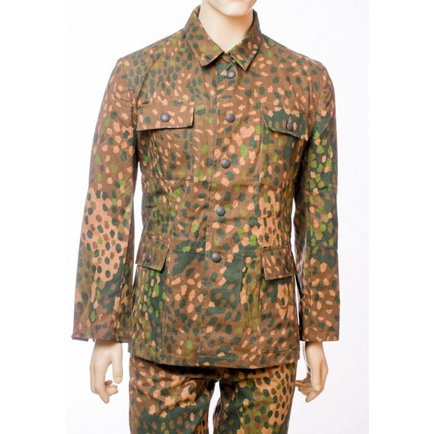 GERMAN SS M-44 DOT PATTERN CAMOUFLAGE DRILL TUNIC & PANTS SET