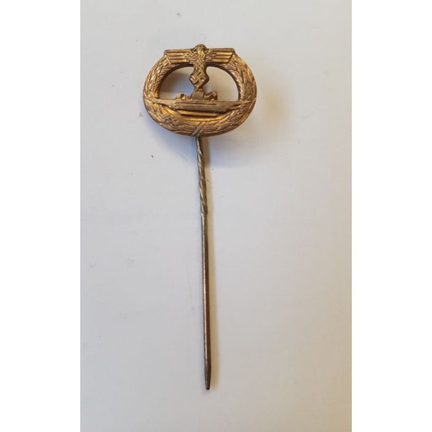 GERMAN SUBMARINE WAR BADGE STICK PIN L/58