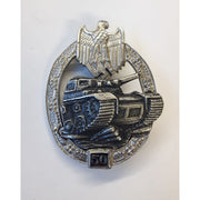 GERMAN TANK BATTLE BADGE 50 ACTIONS SILVER