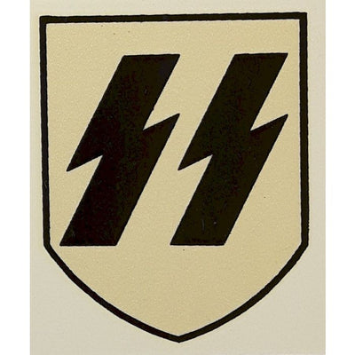 GERMAN WW2 HELMET DECAL SS CA POCHER EARLY FIRST PATTERN