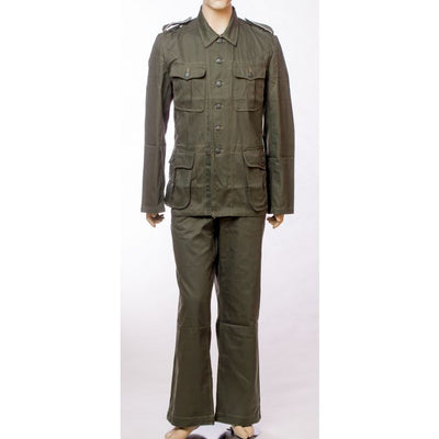 GERMAN WW2 REED GREEN HBT M40 FIELD TUNIC AND PANTS