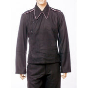 GERMAN SS PANZER SET: BLACK WRAPPER JACKET AND TROUSERS