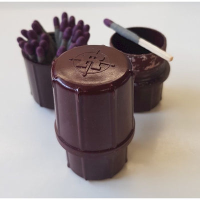 GERMAN WW2 PIONEER DEMOLITION MATCHES IN A BROWN BAKELITE CONTAINER
