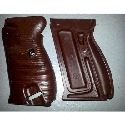 GERMAN WW2 WALTHER P38 BAKELITE BROWN PISTOL GRIPS
