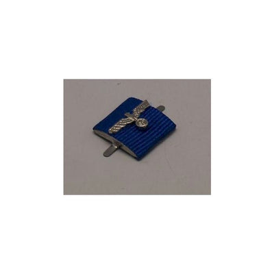 GERMAN HEER LONG SERVICE MEDAL ( 4 YEARS / 18 YEARS ) CUSTOM RIBBON BAR - SILVER