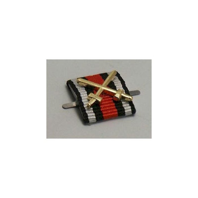 GERMAN HINDENBURG HONOR CROSS WITH SWORDS CUSTOM RIBBON BAR