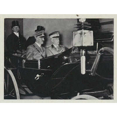 HONIG VIKTOR EMANUEL UND DER FUHRER ROM, MAI 1938 CIGARETTE CARD