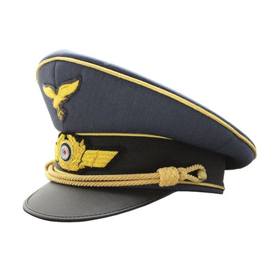 GERMAN LUFTWAFFE GENERAL VISOR CAP GOLD PIPED