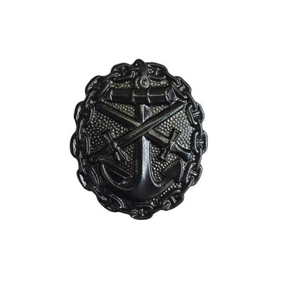 GERMAN IMPERIAL NAVY WOUND BADGE WWI THIRD CLASS BLACK - REPRODUCTION