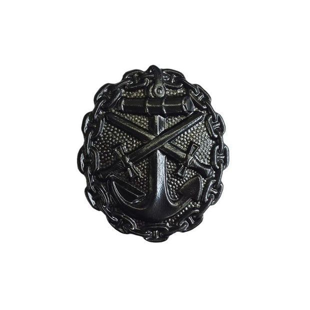 GERMAN IMPERIAL NAVY WOUND BADGE WWI THIRD CLASS BLACK - REPRODUCTION