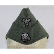 M40 SS EM OVERSEAS SIDE CAP WITH BEVO SS SKULL AND EAGLE