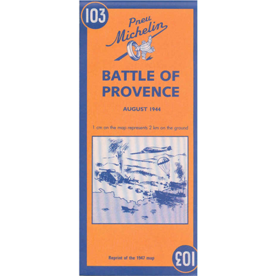 MAP BATTLE OF PROVENCE August 1944