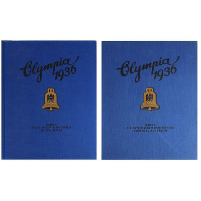 GERMAN 1936 BERLIN OLYMPICS CIGARETTE BOOKS TWO VOLUME SET