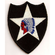 ORIGINAL 2ND INFANTRY DIVISION PATCH "INDIAN HEAD"