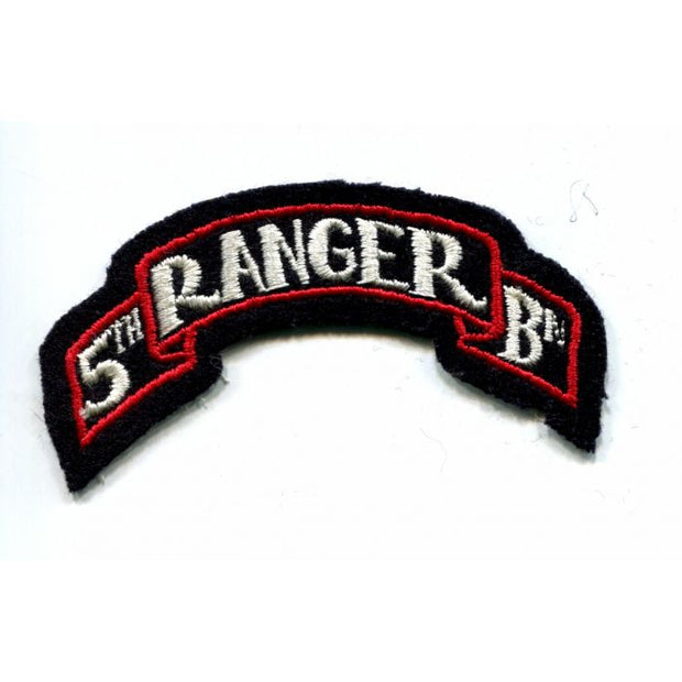 US 5TH RANGER BATTALION SCROLL PATCH ORIGINAL
