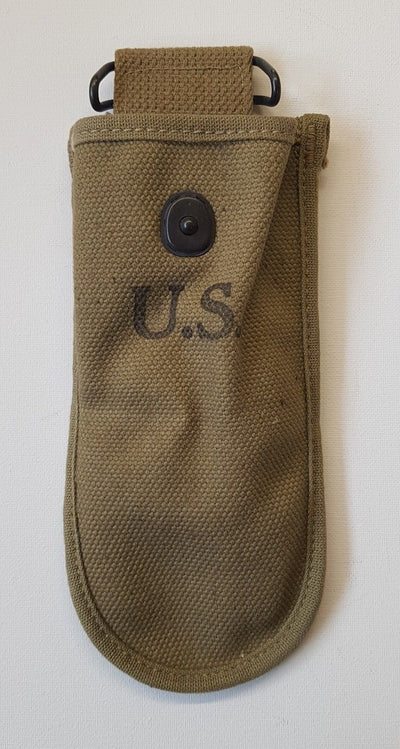 ORIGINAL WWII U.S. ARMY CANVAS BELT POUCH FOR WIRE CUTTERS 1942 BY SCOTT Mfg.