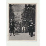 SEYTZ-INQUART ENTHULLT AM 25. JULI 1938 DIE GEDENKTAFEL AM FRUHEREN BUNDESKANZLERAMT CIGARETTE CARD