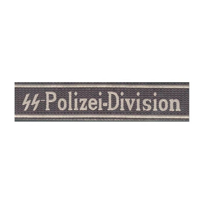 GERMAN SS POLIZEI-DIVISION BEVO TYPE CUFF TITLE