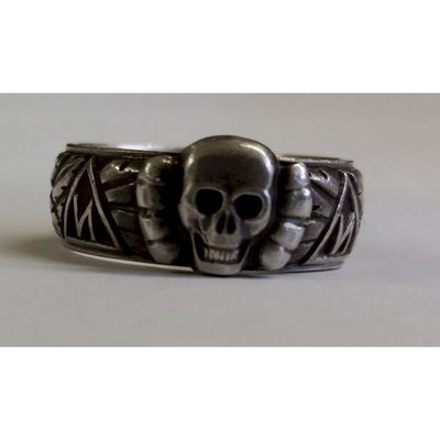 SS TOTENKOPF S.lb. WALTER 9.11.41 H. HIMMLER HONOR RING LRG HEAD
