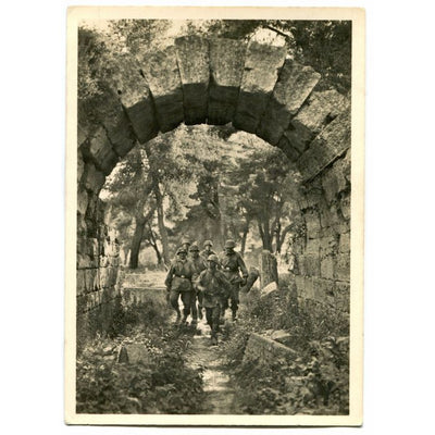 UNSERE WAFFEN SS POST CARD "ON OLYMPIC SOIL"