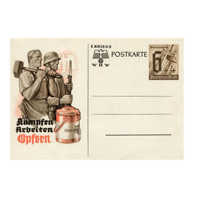 W.H.W. KAMPFEN ARBEITEN OPFERN POSTCARD