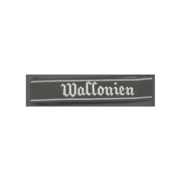GERMAN WALLONIEN ENLISTED MAN CUFF TITLE
