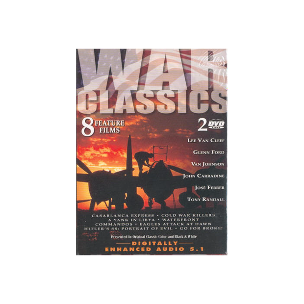 WAR CLASSICS 8 Feature Films Set of 2 DVD's