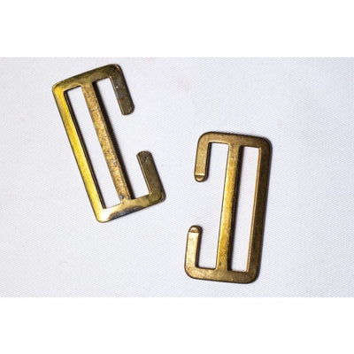 WW2 BRITISH P37 BRASS STRAP AND BACKPACK BUCKLES LOT OF 2