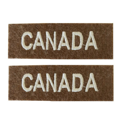 WW2 CANADIAN ARMY CLOTH SHOULDER TITLE FLASH BADGE