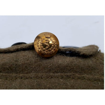 WW2 ROYAL CANADIAN ARMY MEDICAL CORP BRASS BUTTON RCAMC