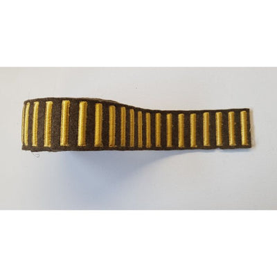 WW2 U.S. ARMY OVERSEAS SERVICE BARS GOLD ON OD WOOL