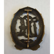 GERMAN DRA SPORTS BADGE IN BRONZE WW1 ORIGINAL