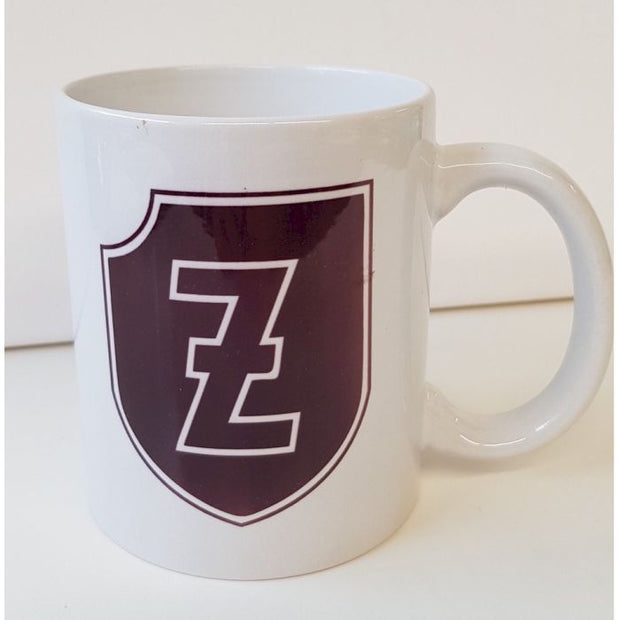 GERMAN MAROON BROWN 4th SS PANZER GRENADIER DIVISION "POLIZEI" COFFEE CUP