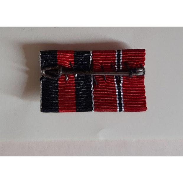 GERMAN RIBBON BAR 2 SET - EAST WINTER & ENTRY INTO SUDENTENLAND MEDALS - ORIGINAL