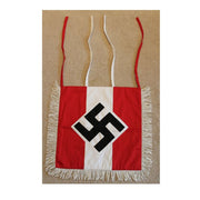 WW2 GERMAN HITLER YOUTH TRUMPET BANNER WITH SWASTIKA