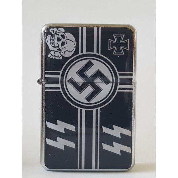 GERMAN SS TOTENKOPF IRON CROSS LIGHTER