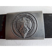 GERMAN WWII HITLER YOUTH ALUMINUM BELT WITH BUCKLE RZM M4/38