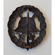 GERMAN WWI IMPERIAL BLACK WOUND BADGE CUT-OUT