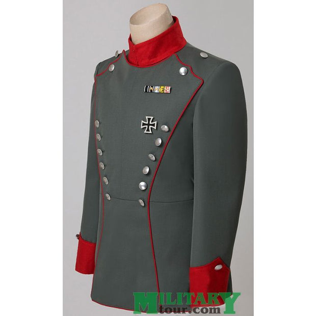 GERMAN WWI M15 FIELD GRAY ROYAL SAXON 2nd UHLAN REGIMENT TUNIC