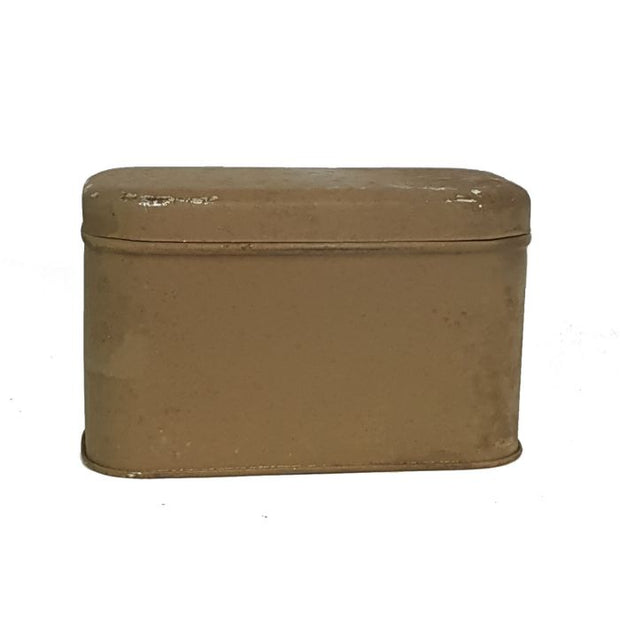 FRENCH WW2 METAL GOGGLES BOX USED BY THE GERMAN ARMY (BOX ONLY)