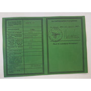 IDENTITY CARD FOR BMW-R 75 3./SS-PZ. GREN. RGT.4 DER FUHRER