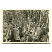 BATTLE OF THE SS MOUNTAIN DIVISION "NORTH" IN KARELIA POST CARD"OUR RADIO MEN IN THE FOREST"