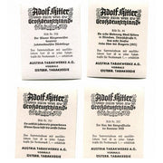 DER BAU DER KONGRERHALLE IM SOMMER 1939 - LOT OF 4 CIGARETTE CARDS