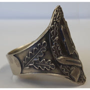 GERMAN WWII GENERAL ASSUALT BADGE RING SILVER