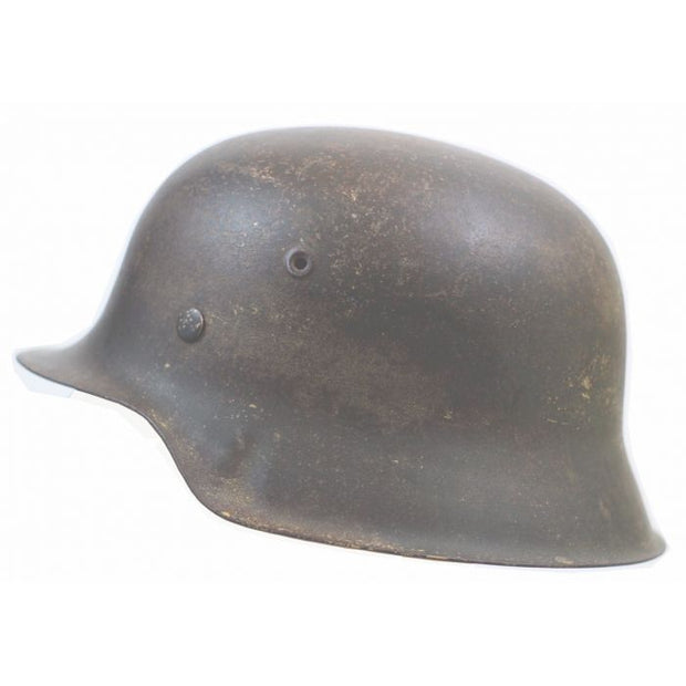 Original German WWII M42 Normandy Camouflage Painted Battlefield Pickup Helmet 64 shell