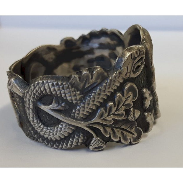 GERMAN WWII ANTI PARTISAN SKULL RING SILVER
