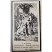 GERMAN DEATH CARD FOR GUNNER WITH THE FLAK REGIMENT JACOB MAHL
