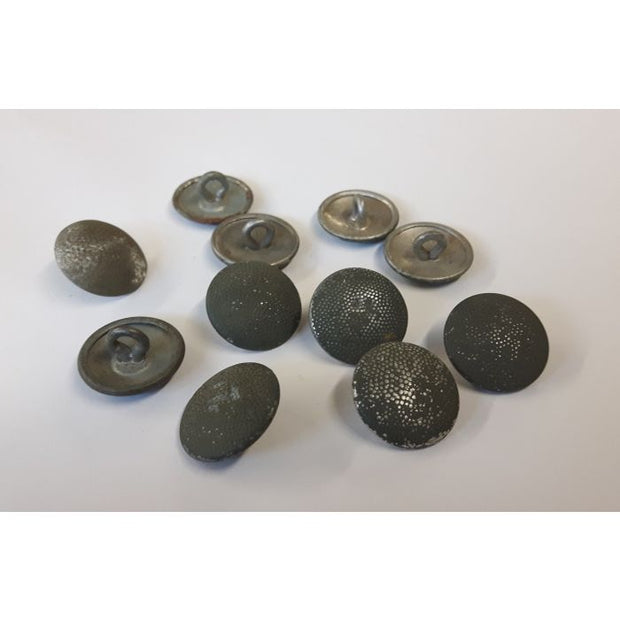 GERMAN WWII PEBBLED 19MM TUNIC BUTTONS ORIGINAL